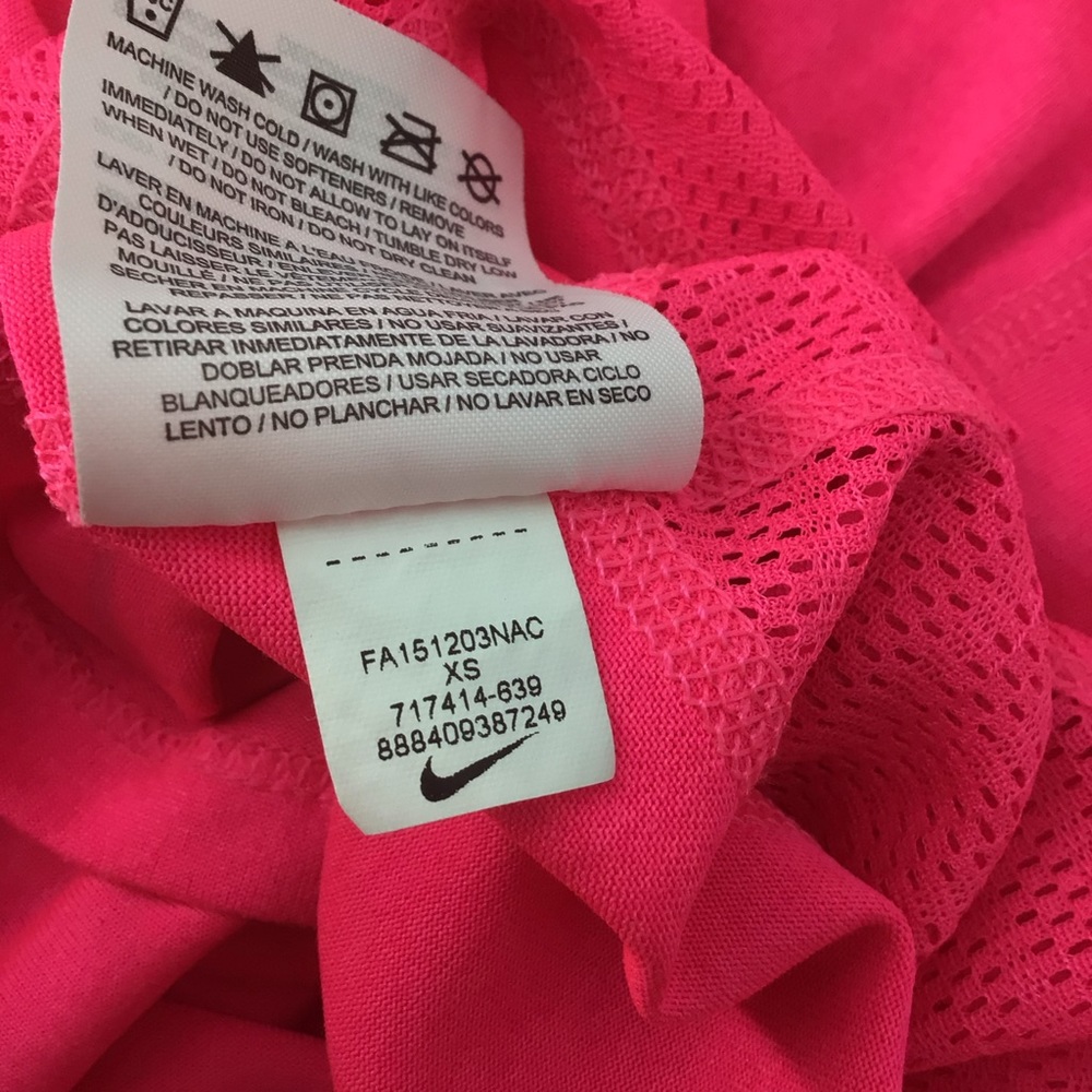 Nike Dri-Fit Pink Racerback Mesh Athletic Tank Top - Picture 5 of 5